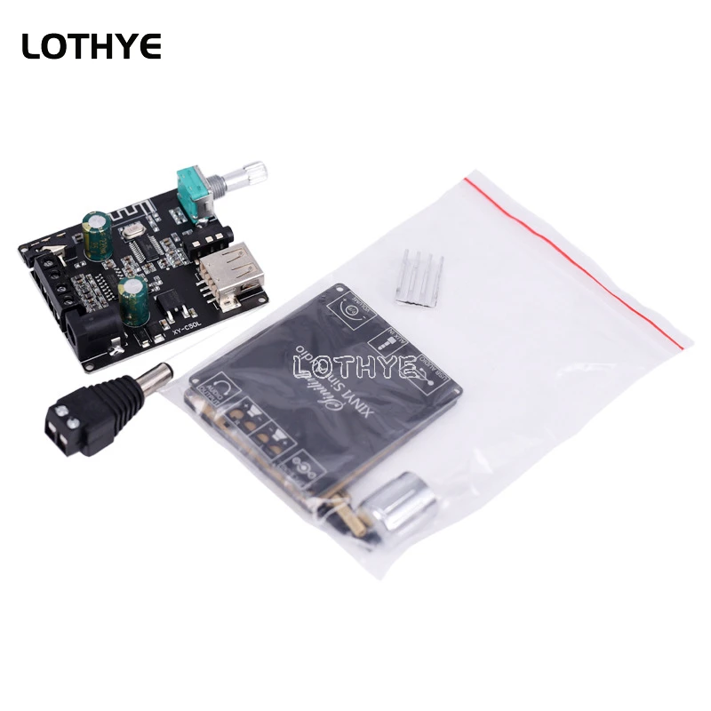 MINI 50Wx2 Bluetooth 5.0 Wireless Audio Digital Power amplifier Stereo board Bluetooth Amp Amplificador 3.5MM USB APP C50L