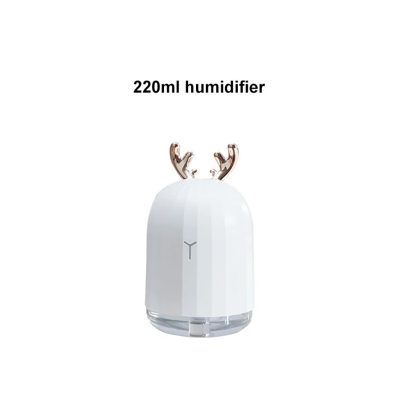 220ML Ultrasonic Air Humidifier Aroma Essential Oil Diffuser for Home Car USB Fogger Mist Maker with LED Night Lamp For Bedroom