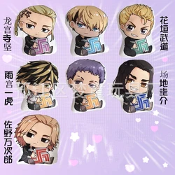 10cm Tokyo Revengers Plush Dolls Anime Tokyo Revengers Manjiro Ken Takemichi Hinata Atsushi Plush Pendant Cute Anime Soft Toys