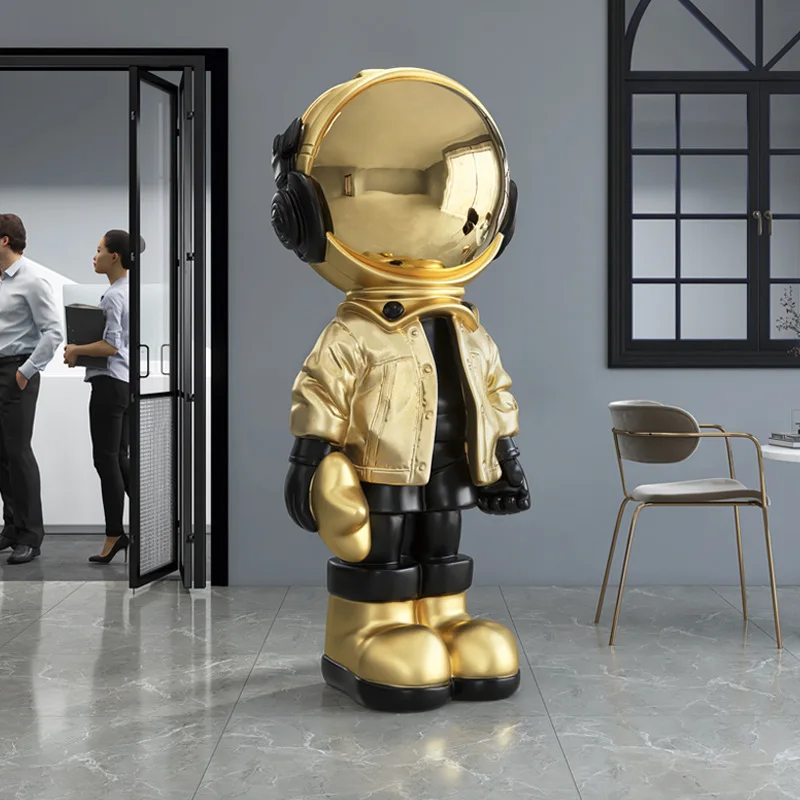 Decorazioni per la casa sculture e figurine accessori per la decorazione ornamenti di atterraggio di grandi dimensioni dell\'astronauta statue in