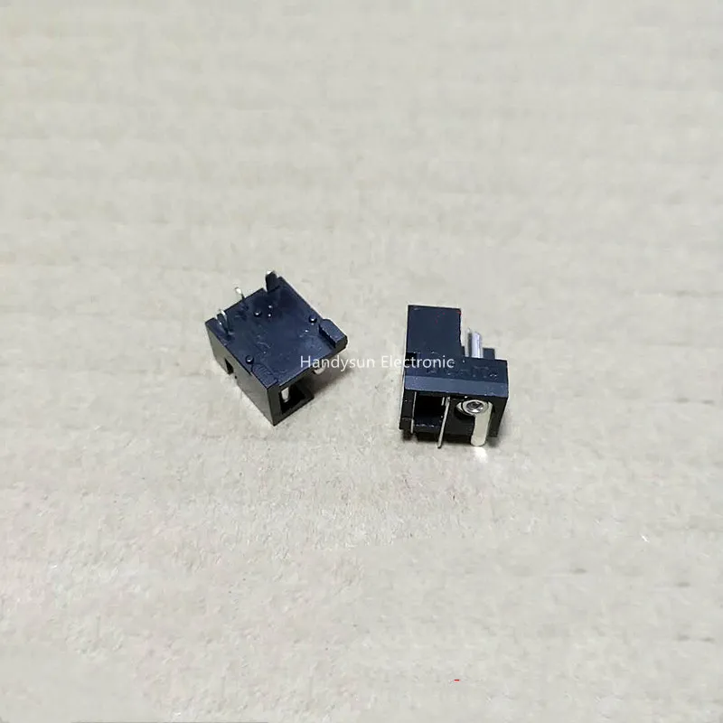 Toma de corriente de CC DC-004, Base hembra, interfaz de CC de 5,5x2,1mm, Pin redondo, placa de enchufe de 3 pines, adaptador de conector de montaje en Panel
