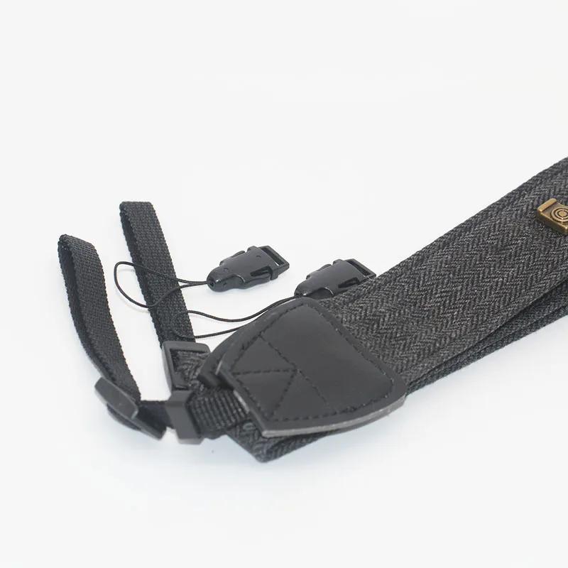 Foleto Universal Nylon Camera Neck Strap Vintage Leather Wrist Strap Belt For Nikon Canon DSlr Cameras Strap Accessories Part