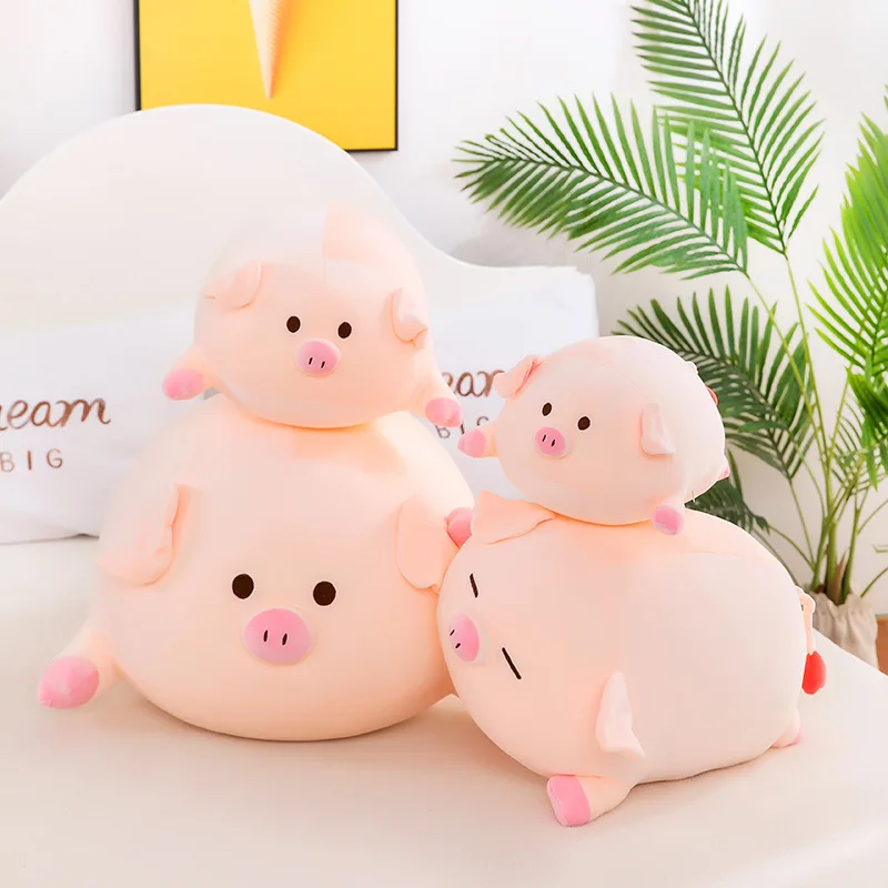 1pc 40/50/60CM Cute Squishy Pig Stuffed Doll Lying Plush Piggy Toy Soft Sleep Pillow For Children Baby Girls Birthday Xmas Gifts