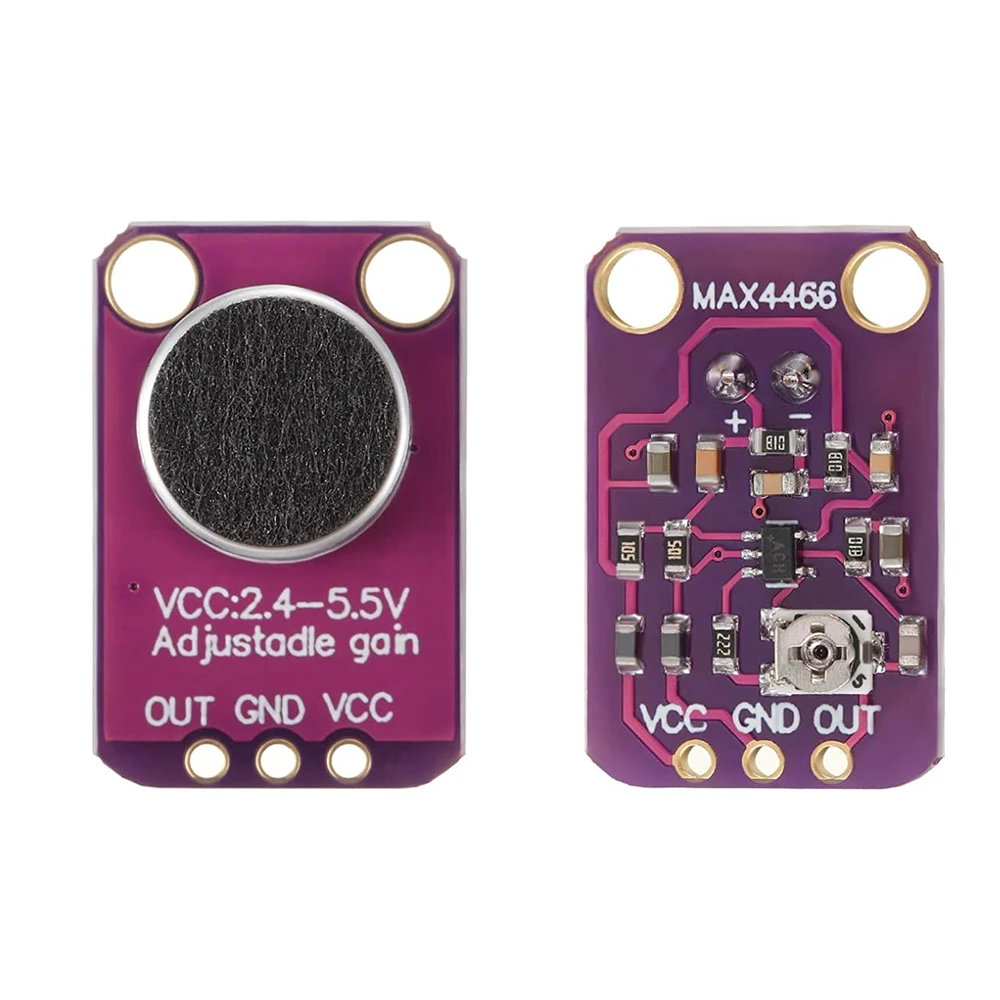 GY-MAX4466 Moduł wzmacniacza mikrofonu elektretowego MAX4466 Regulowane wzmocnienie dla Arduino
