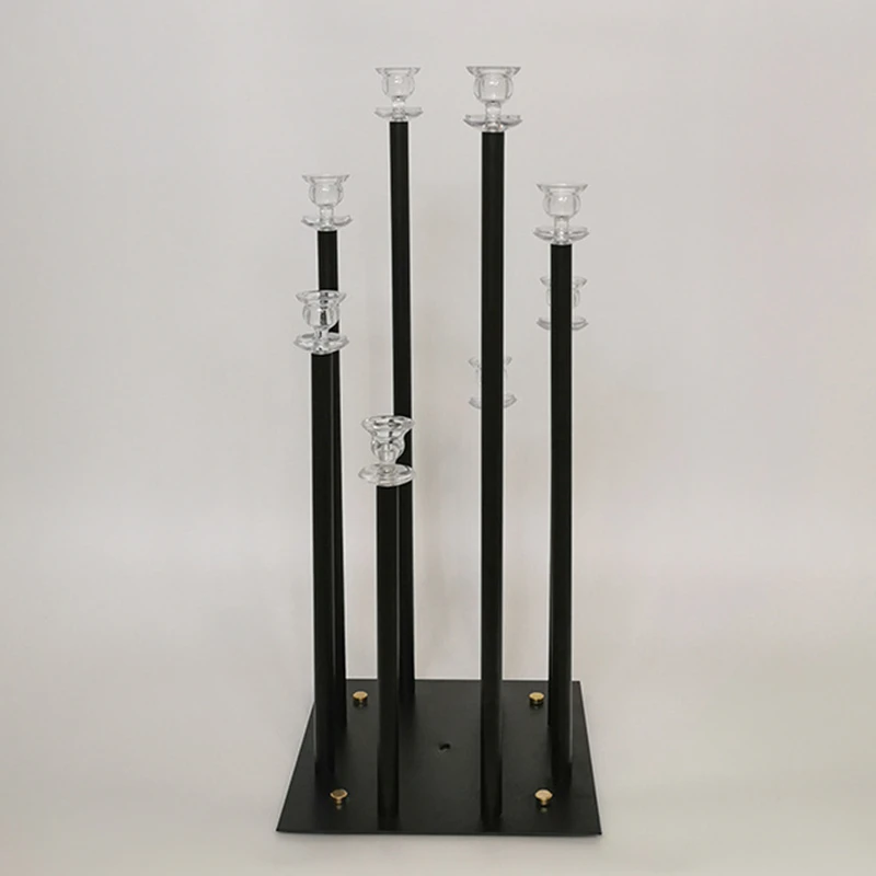 10PCS Metal Candle Holders Candlestick Wedding Table Centerpiece Candelabra Pillar Stand Road Lead Party Decor