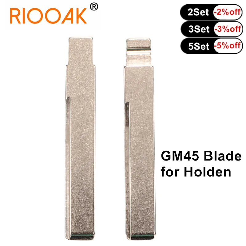 10pcs Replacement Car Key Blade GM45  Blank Key Uncut Blade Car-styling for Holden For KD VVDI Remote