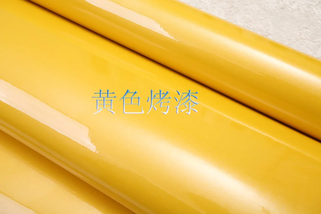 

free shipping Pvc waterproof wallpaper car kitchen furniture wallpaper solid color yellow wallpaper adhesive paper for furniture