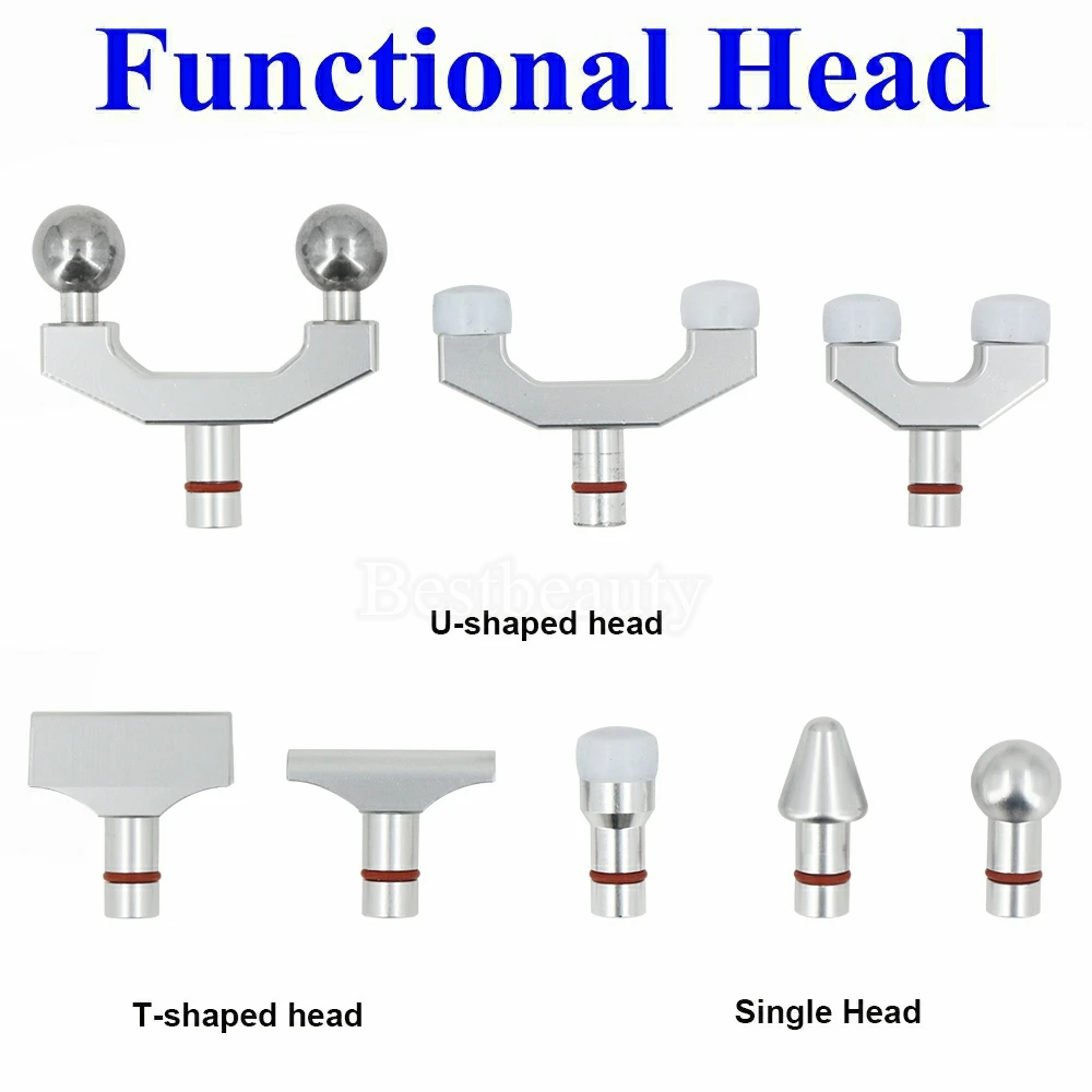 New Electric Chiropractic Adjusting Tool 8 Heads Spine Correction Massage Gun 900N Adjustable Intensity Therapy Spinal Massager