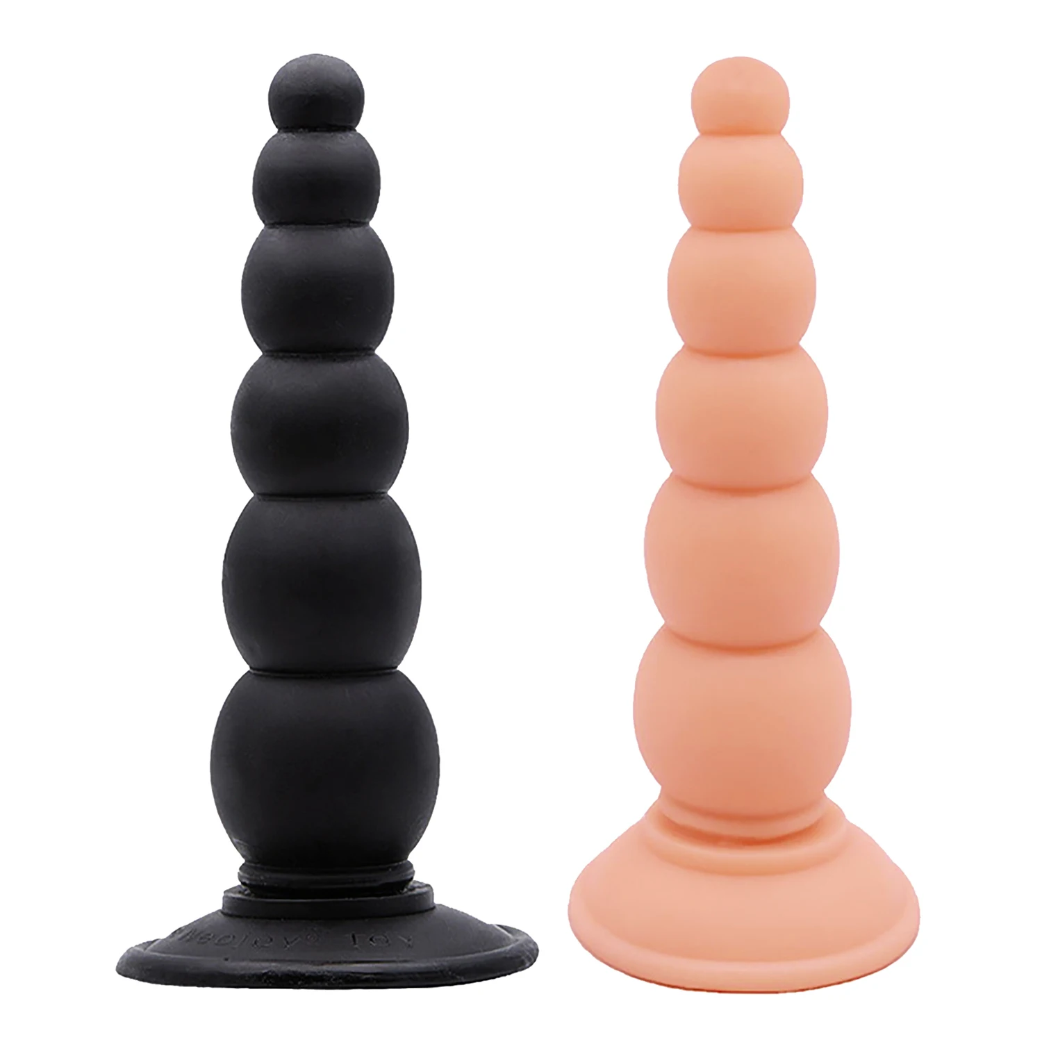 Anal Sex Toys Pull Beads Anal Dilator Soft Anal Plug Dildos with Suction Cup Stimulation of Vagina and Anus for Women and Men