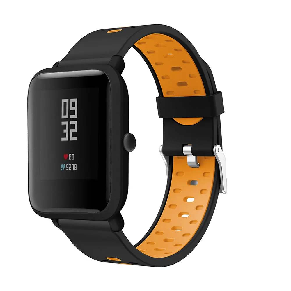 Behua-huami amazfit bip,youth,bip lite,gts用の交換用シリコンブレスレット,20mm