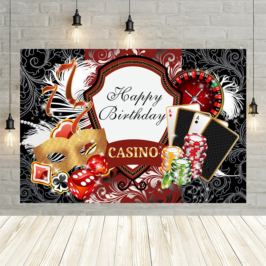 Avezano-Fondo de fotografía de Casino de Las Vegas para adultos, telón de fondo para fiesta de cumpleaños, estudio fotográfico, cartel para sesión fotográfica