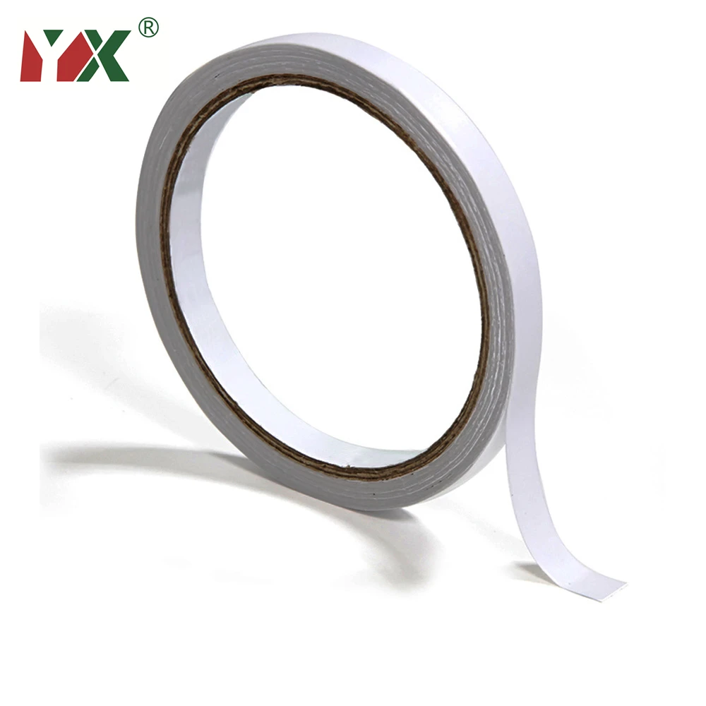 10M White Super Strong Paper Ultra Thin High Adhesive Cotton Double Sided Tape 8mm 10mm 12mm