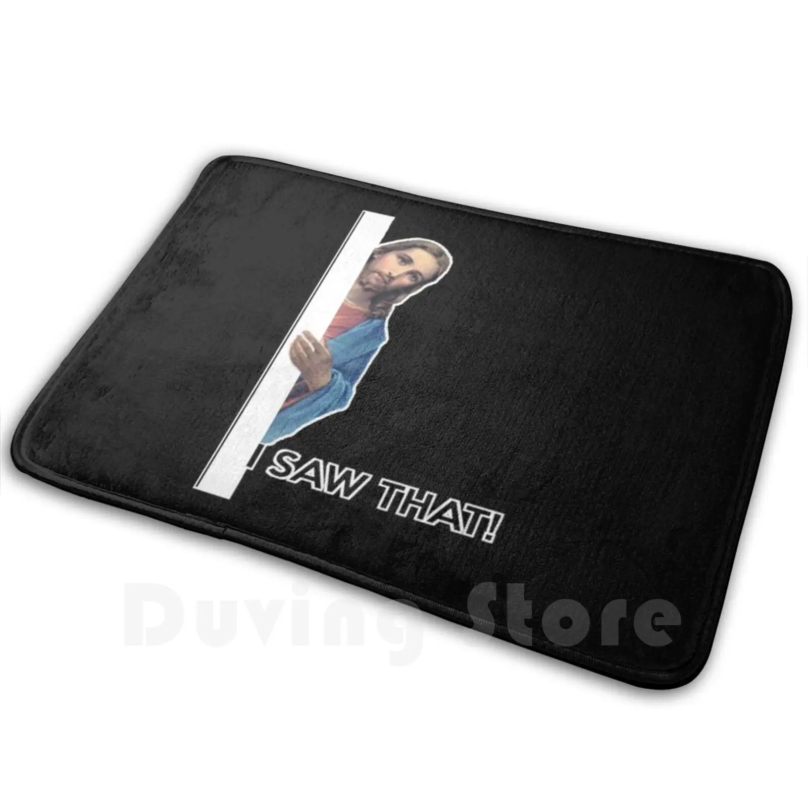 

I Saw That Ковер Коврик Подушка Soft I Saw That Christian Meme Frat Fras Christternity Иисус Христос Колледж Dank