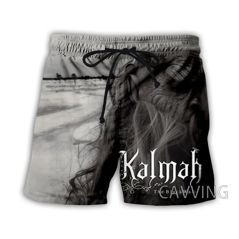 CAVVING 3D Printed  Kalmah Band  Summer Beach Shorts Streetwear Quick Dry Casual Shorts Sweat Shorts for Women/men