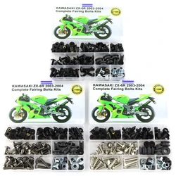 Fit For Kawasaki ZX6R ZX-6R ZX-6RR ZX 6RR 2003 2004 Complete Full Fairing Bolts Kit Clips Speed Nuts Motorcycle