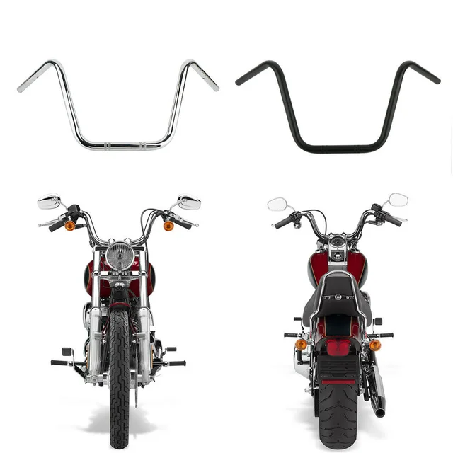 Handlebar Motorcycle Chopper Black Chopper Motorcycle Handlebars 22mm Universal Aliexpress