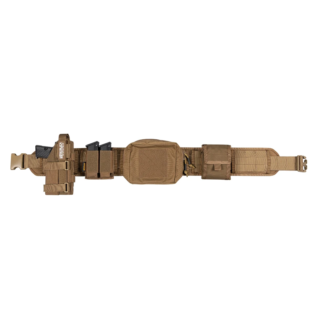 Exzellenter Elite Spanker Taktischer Gürtel Schnellverschluss Canvas-Hüftgurt Outdoor-Jagdgürtel Multifunktional im Militärstil – Detail 7