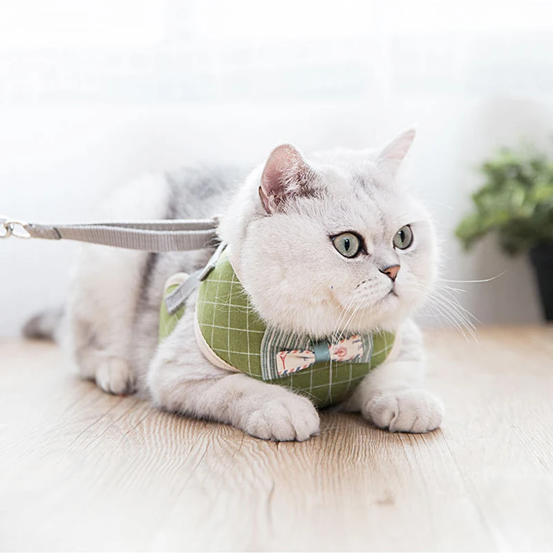 Adjustable Vest for Cats and Dogs Anti-strike and Anti-walking Leash Small and Medium-sized Dogs, Cats and Pet Collar Straps