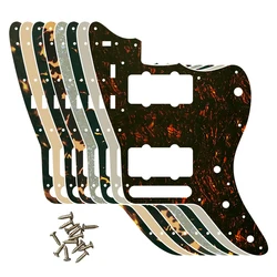 Pleroo Custom Guitar Parts For Mexico Jazzmaster Style Guitar Pickguard Scratch Plate Replacement Electric Guitar Flame Pattern