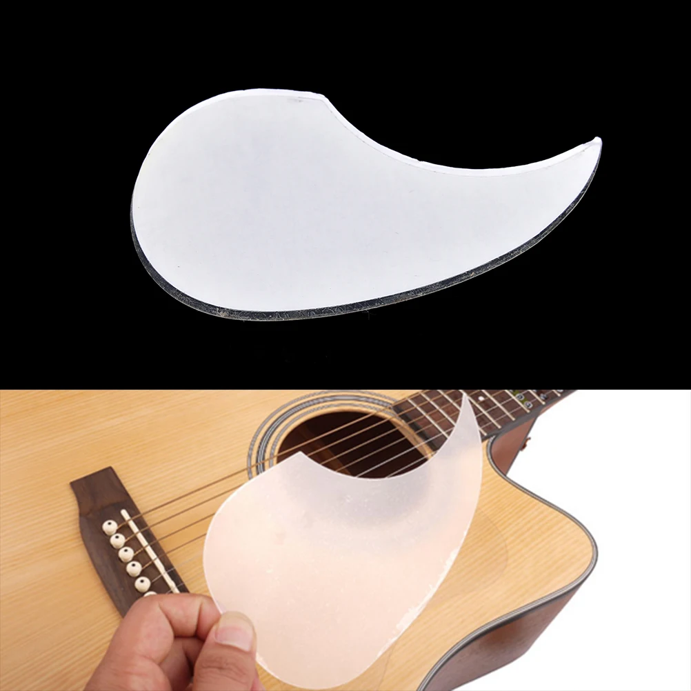 Transparent Acoustic Guitar Pickguard Droplets Shell Self-adhesive Pick Guard PVC Protects Your Classical Guitar Surface