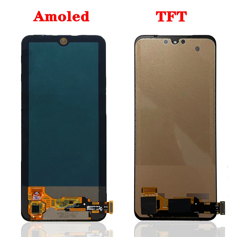 Super AMOLED Display Touch Screen Digitizer Assembly para Xiaomi Redmi, Nota 10, 4G, Nota 10S, M2101K7AI, 6.43\