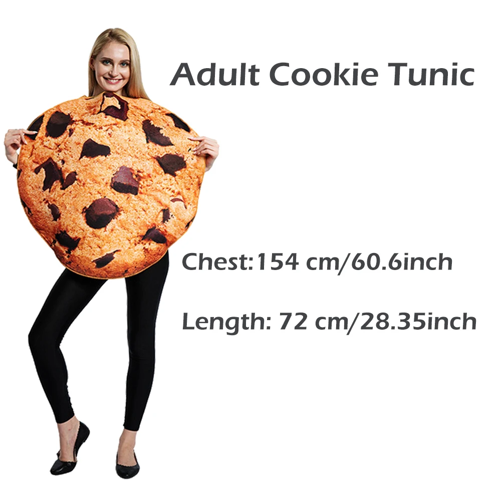 Funny Food Milk Cookies Cosplay Halloween Costumes For Adult Women Boy Girls Christmas Party Group Family Matching Outfits