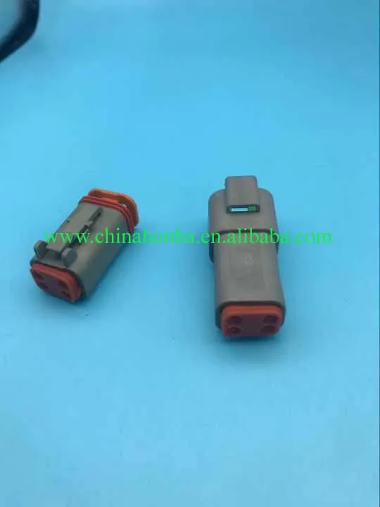 free shipping Deutsch Connectors 4 Pin DT04-4P DT06-4S Automobile waterproof wire electrical connector plug 22-16AWG