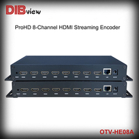 Dibview 8ch HDMI-compatible SRT Video Encoder to Ip H.264 H.265 IPTV MPEG4 RTSP HLS RTMPS HD Live Stream Facebook Youtube