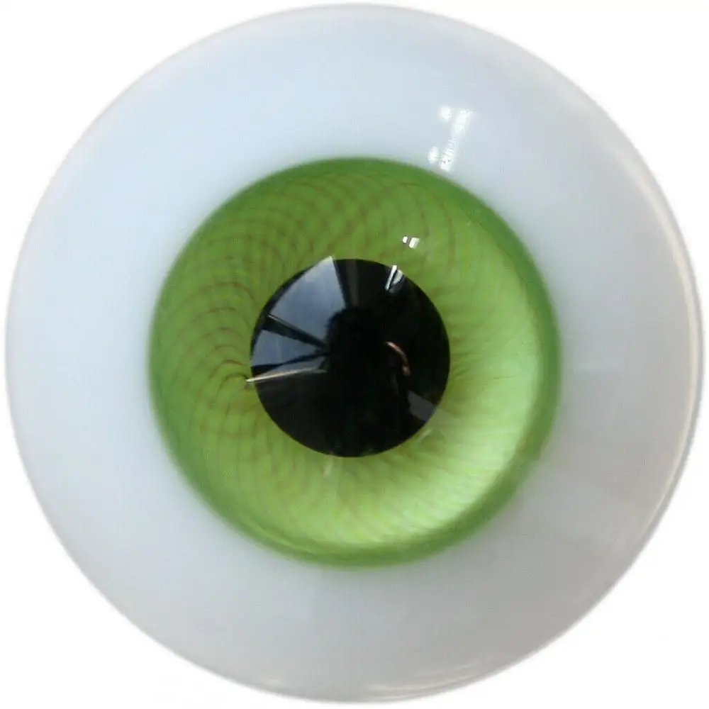 

[wamami] 6mm 8mm 10mm 12mm 14mm 16mm 18mm 20mm 22mm 24mm Green Glass Eyes Eyeball BJD Doll Dollfie Reborn Making Crafts