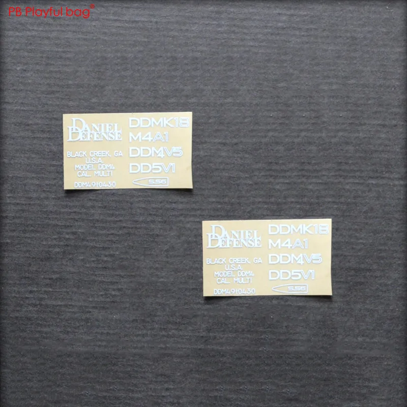 Outdoor CS DDMK18 Metal Stickers For M4 Gel Ball Gun DIY Airsoft Metal Decal Jinming 10 SCAR416 AK Toy L65