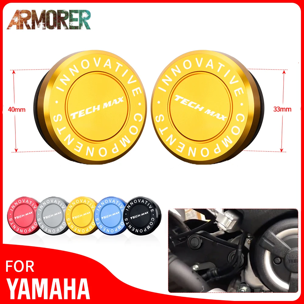 For Yamaha TMAX 560 TECHMAX tech max Motorcycle Frame Hole Cover Caps Plug Decorative Frame Cap Accessories 2020 2021 2022