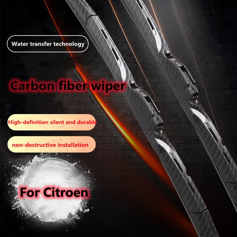 

Suitable for Citroen Elysee Triumph Beverly Sega C2 C3 C4 C5 C6 upgrade and modification carbon fiber wiper exterior accessories