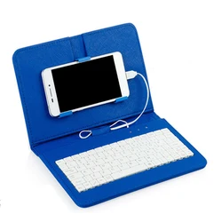 Keyboard Case Phone Keyboard Mobile Phone Universal Keyboard Holster PU Travel Carrying Stand Cover GDeals