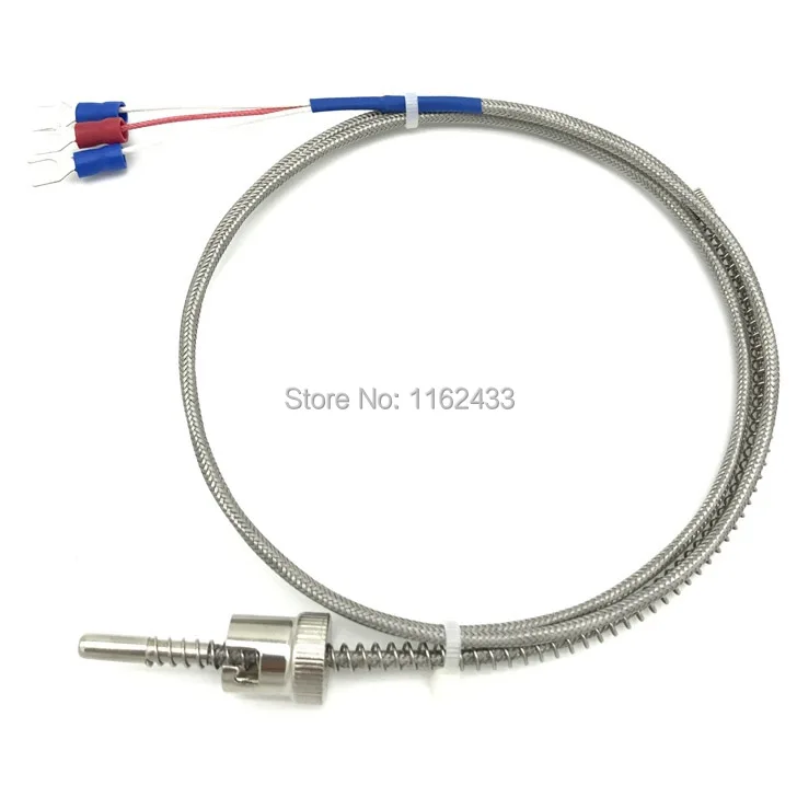 FTARS02 PT100 type 1m metal screening cable 11.5mm hole diameter adjustable bayonet cap RTD temperature sensor