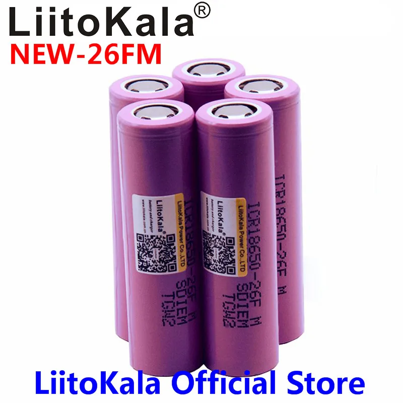 Liitokala Nuovo 100% Originale 18650 2600 Mah Batteria ICR1865026FM Agli Ioni di Litio 3.7 V Batteria Ricaricabile