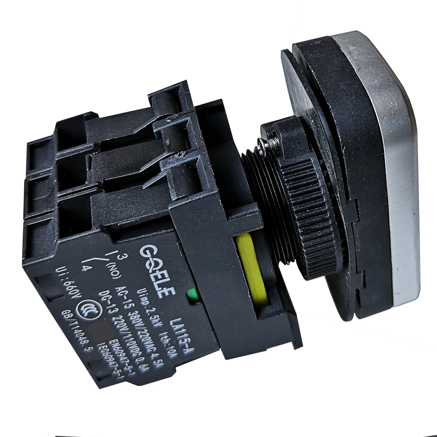 LA115-A5-11RD1 Impermeabile 1NO LB 1NC 220V M22 Interruttore a pulsante illuminato momentaneo a pulsante per armadio di controllo della pompa