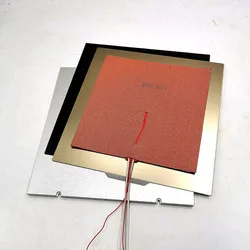 Funssor 1 set Voron 2.4 3D printer MIC6 aluminum build plate PEI heated bed silicone heater 110/220V 250/300/350mm size