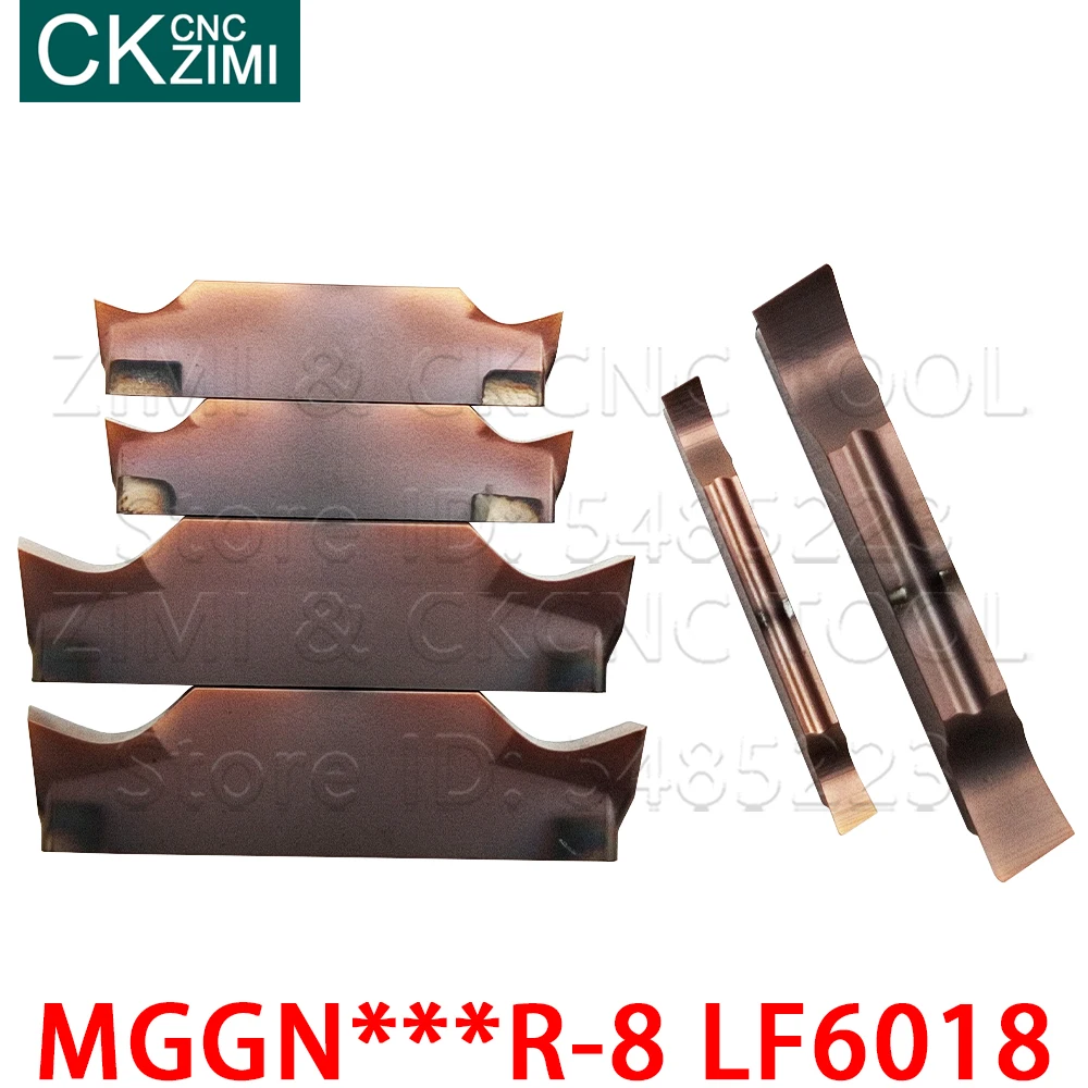 MGGN150R-8 LF6018 MGGN300R-8 LF6018 Carbide Sisipan Cutting dan Grooving Menyisipkan Alat Bubut CNC Alat MGGN untuk Stainless Steel