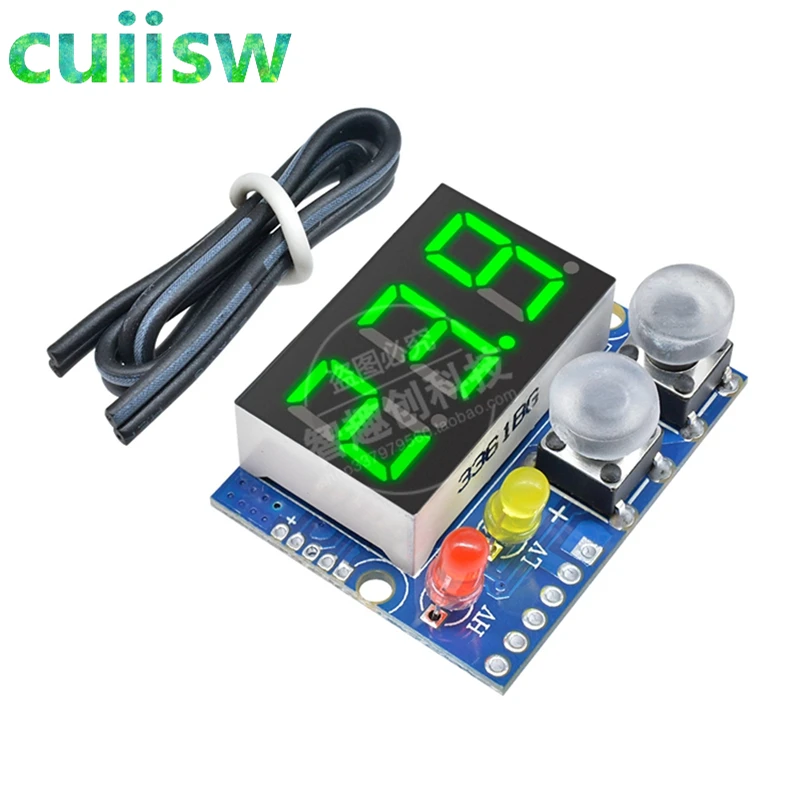 DC 0-100V LED Digital Voltmeter Buzzer Alarm Battery Indicator 5V 12V 24V Voltage Meter Tester Power Supply Over Charge Monitor