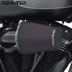 Filtro de aire para motocicleta, calcetín de lluvia con respiradero pesado, cubierta protectora negra para kits de limpiador de aire Harley XL48 1200 Touring Softail Dyna