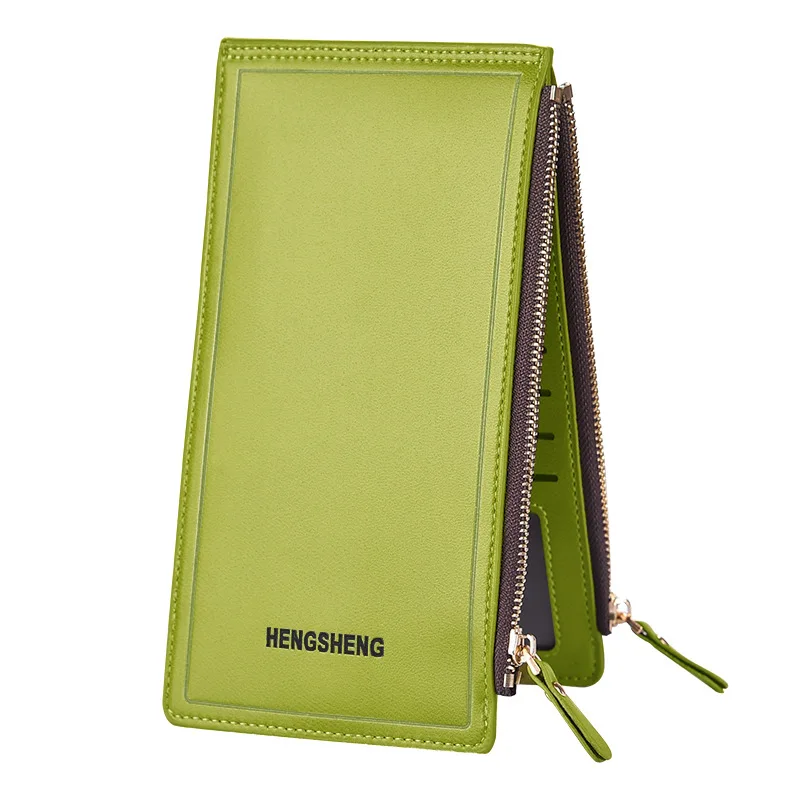 2020 New Card holder ladies long wallet business wallet men and women zipper wallet couple mobile phone bag