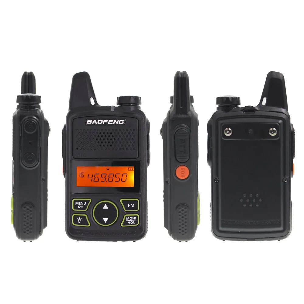 Imagem -03 - Baofeng-mini Walkie Talkie Ham Portátil fm Rádio cb Transceptor de Mão Uhf 400470mhz 20ch Pcs por Lote