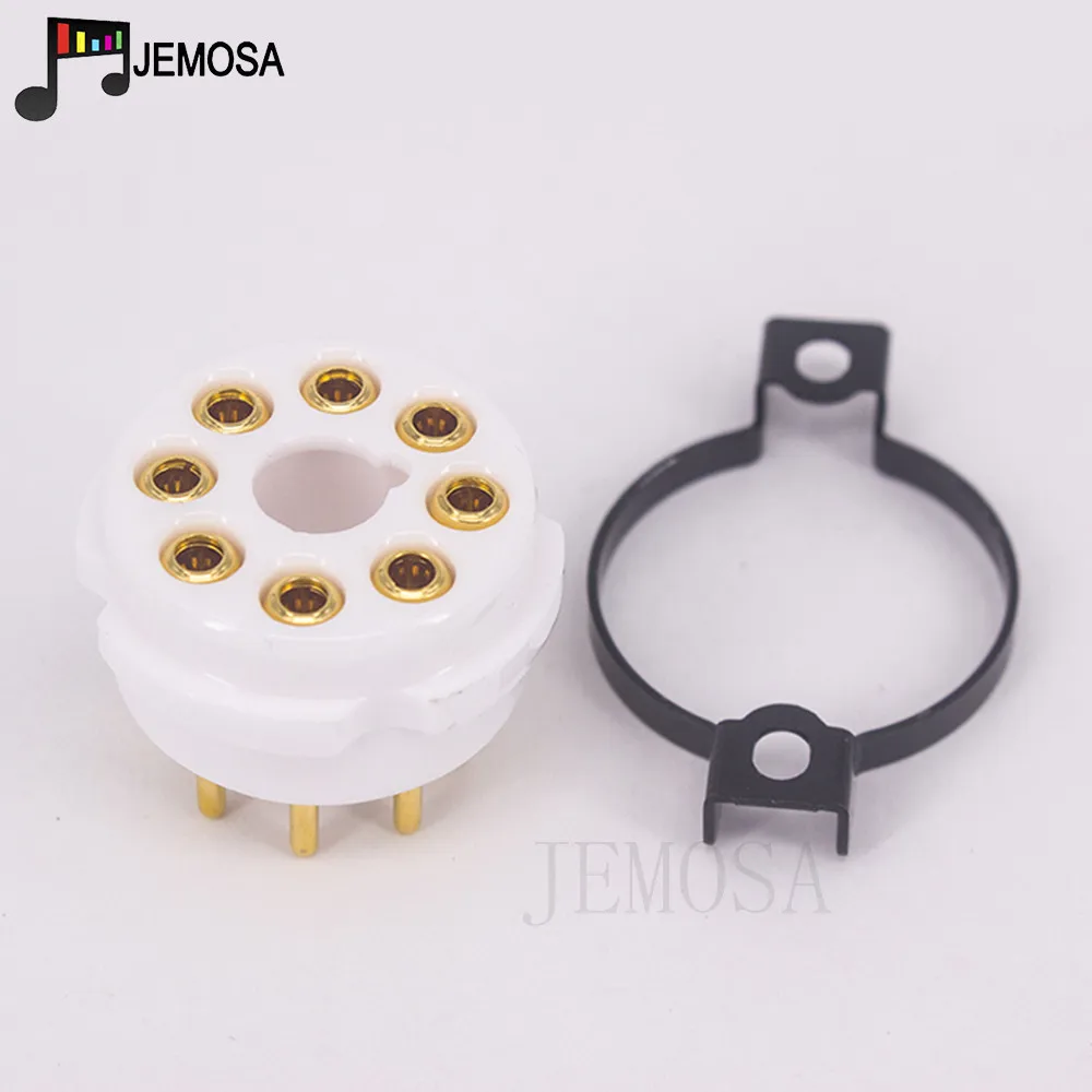 EIZZ Ceramic 8Pin Tube Socket For KT88 EL34 5AR4 6L6 6CA7 6SL7 6SN7 Vacuum Tube HIFI Audio Vintage Amplifier