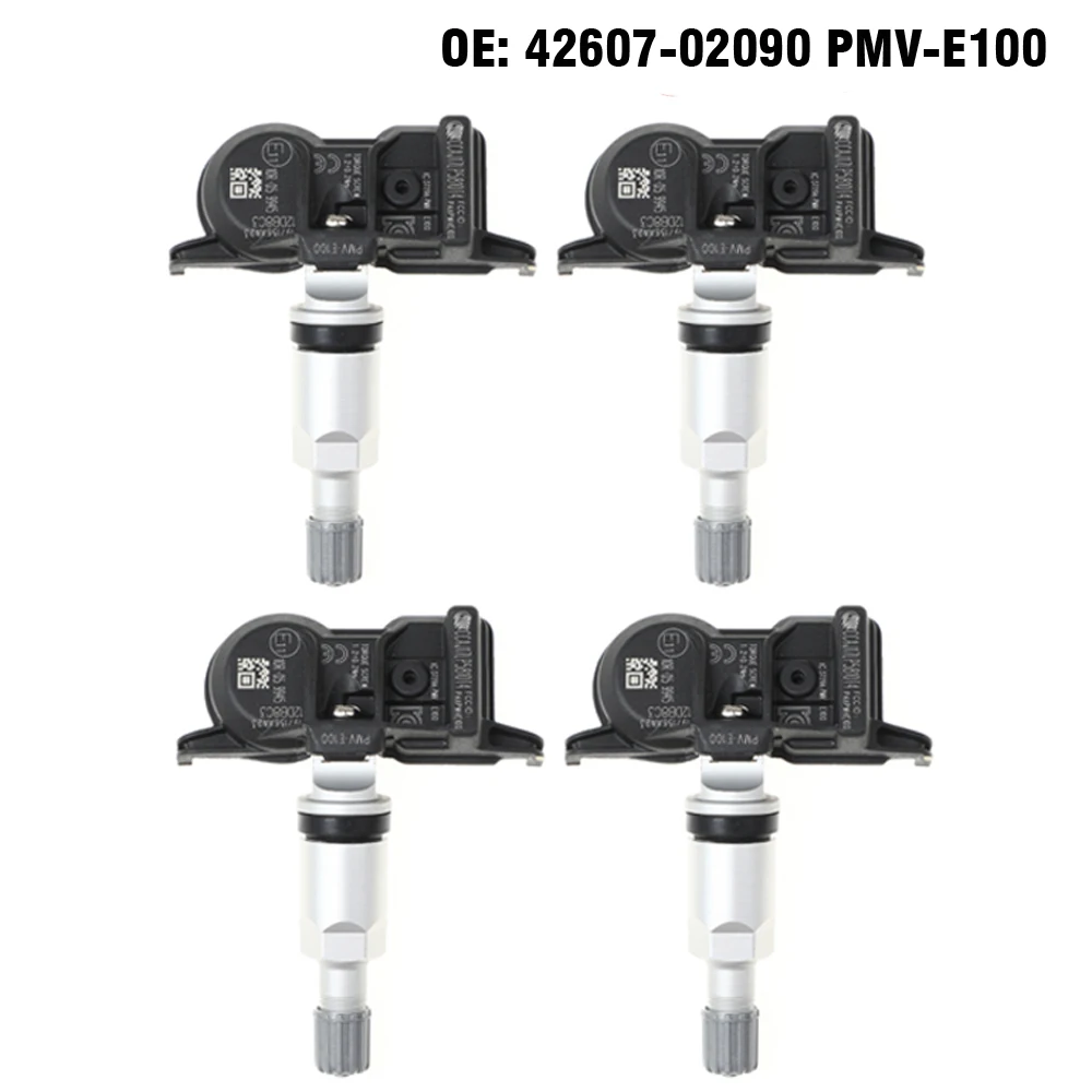 

4PCS Tire Pressure Monitoring System TPMS For Toyata C-HR Corolla IZOA Avalon 2019 2020 2021 433MHz Sensor 4260702090 PMV-E100