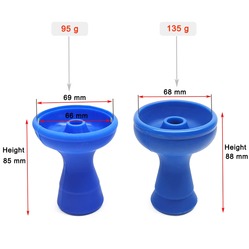 One Hole Silicone Hookah Bowl Funnel Flavor Holder Phunnel Silicon Shisha Head Unbreakable Chicha Pot Sheesha Part Narguile Cup