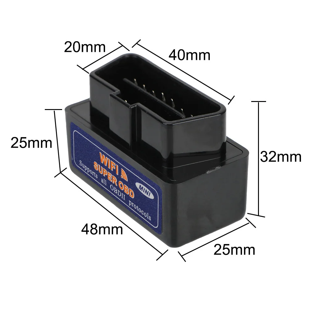 Mini ELM327 OBD2 Work On IOS/Android WIFI Hardware V1.5 Interface Diagnostic Tool