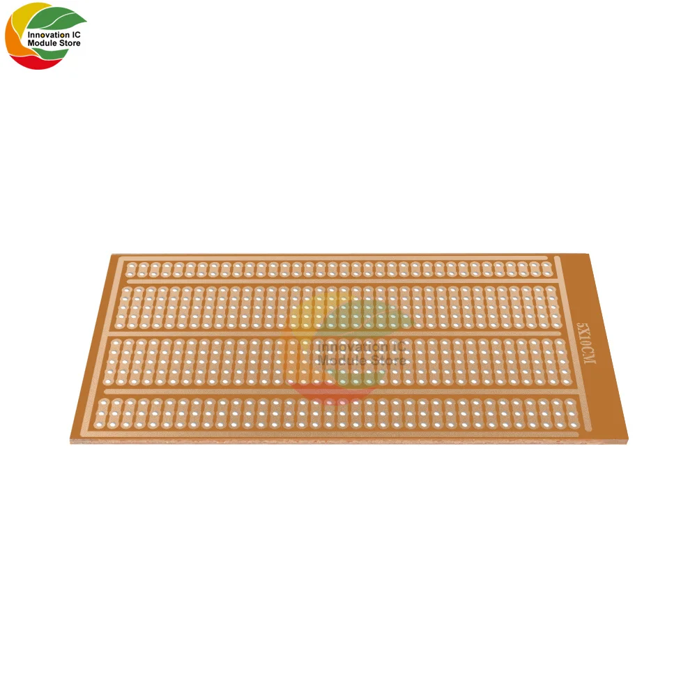 10 Chiếc 5X10 CM 5X10 Cm Sỉ Đa Năng Solderless PCB Thử Nghiệm Bo Mạch Đồng Nguyên Mẫu Giấy Mạ Thiếc Tấm Khớp lỗ DIY