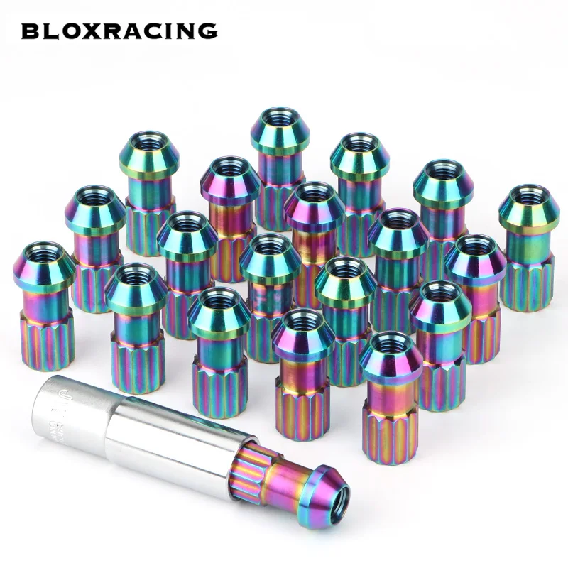 4/10 / 20PCS GR5 titanium alloy forged car tire accessories wheel lug nuts / anti-theft nut M12 * 1.5 /M12*1.25