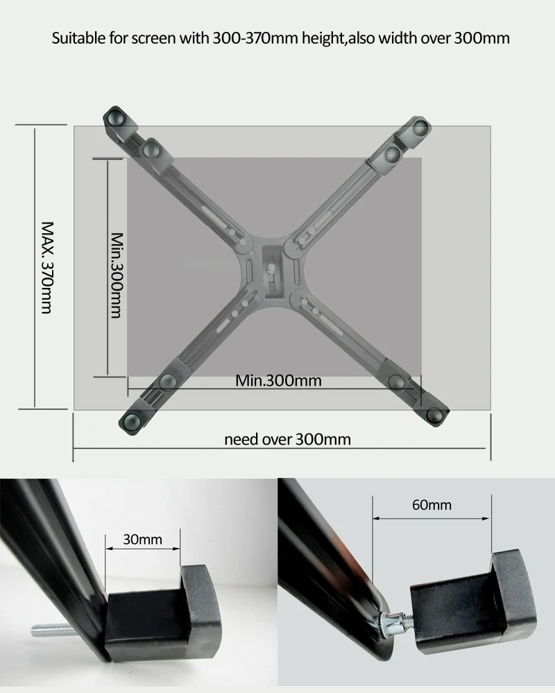 OA-7X Multimedia Desktop Dual Arm 27inch LCD Monior Holder+ Laptop Holder Stand Table Full Motion Dual Monitor Mount Arm Stand