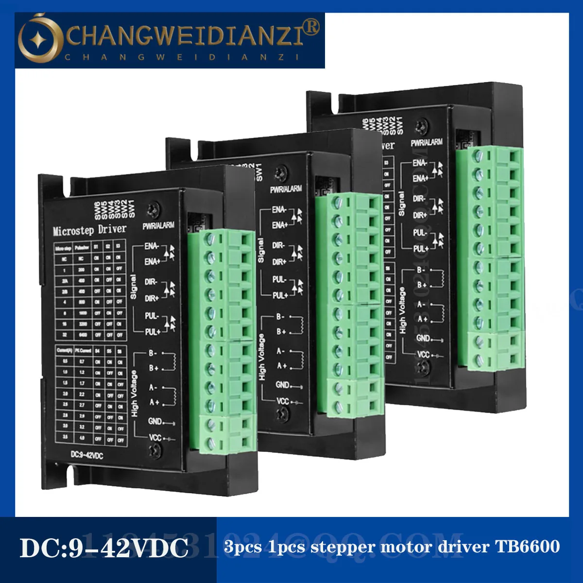 

Stepper motor driver TB6600 upgrade Nema 23 Nema17 4A DC9-42V suitable for NEMA23 motor CNC router controller 3D printer